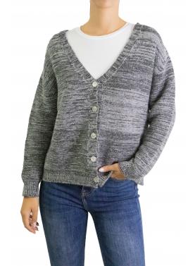 Cardigan misto cashmere scollo a V